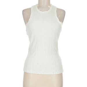 Anthropologie Pilcro White Ribbed Tank- Small